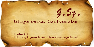 Gligorovics Szilveszter névjegykártya